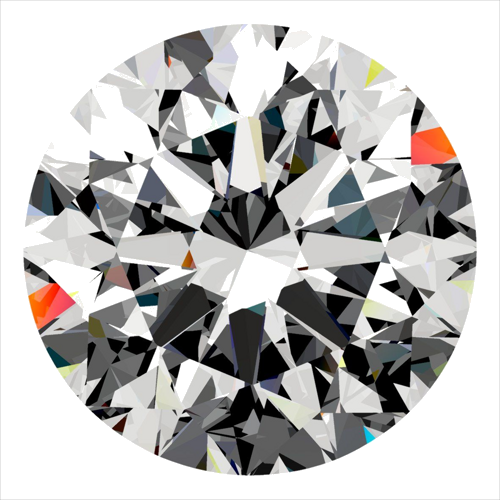 0.4 carat H-VS2 Very Good cut Natūralus Round Deimantas (1)
