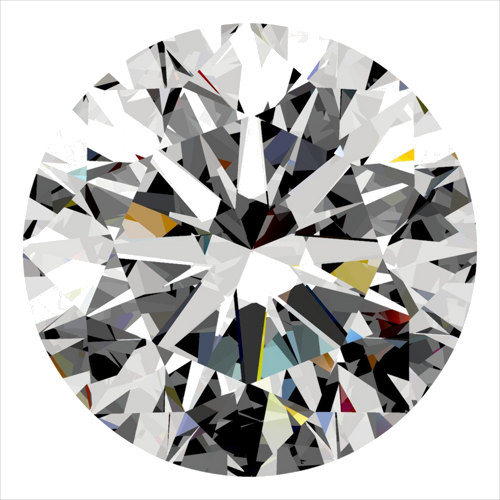 0.3 carat F-SI1 Excellent cut Natūralus Round Deimantas (1)