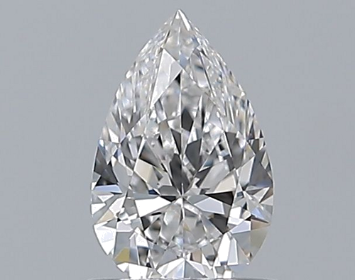 0.55 carat D-VVS1 Natūralus Pear Deimantas (1)