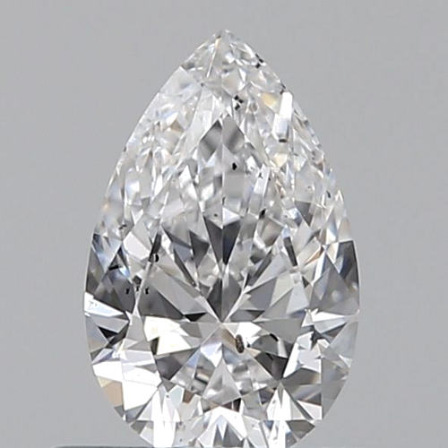 0.5 carat D-SI2 Natūralus Pear Deimantas (1)