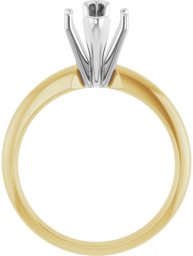 14K Yellow   White 13x6 mm Marquise Solitaire Engagement Ring Mounting (2)