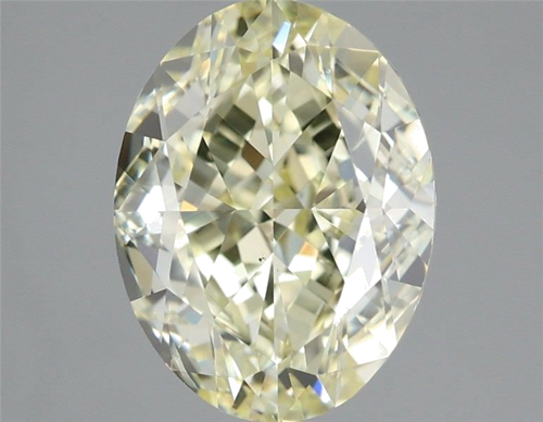 3.5 carat Fancy Light Yellow-SI1 Natūralus Oval Deimantas (1)