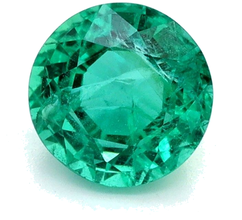 0.59 carat GREEN Round Smaragdas (1)