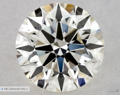 0.34 carat K-VVS1 Excellent cut Natūralus Round Deimantas (1)