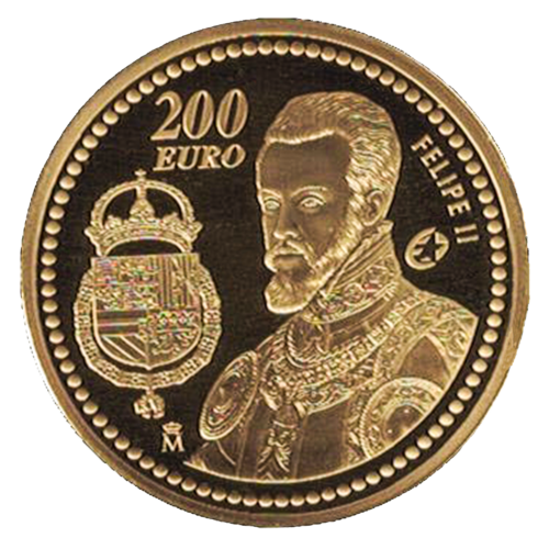 200 Евро Европейский Год 2009 Испания золотая монета (2)