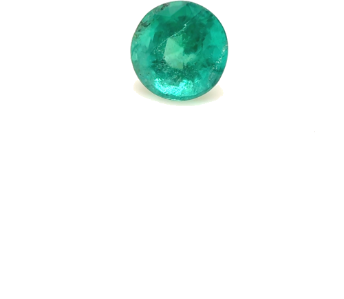 0.45 carat GREEN Round Smaragdas (1)