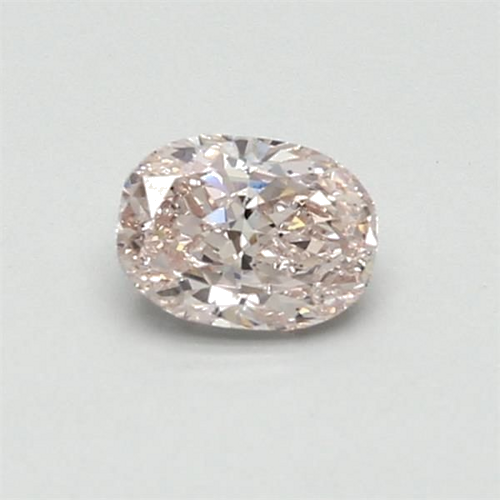 0.56 carat Fancy Brownish Pink-SI1 Natūralus Oval Deimantas (1)