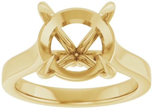 Sužadėtuvių Žiedas „Claw-Prong“ 14k yellow gold Round 11mm (3)