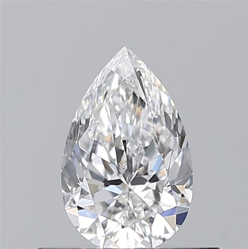 0.5 carat D-SI1 Natūralus Pear Deimantas (1)
