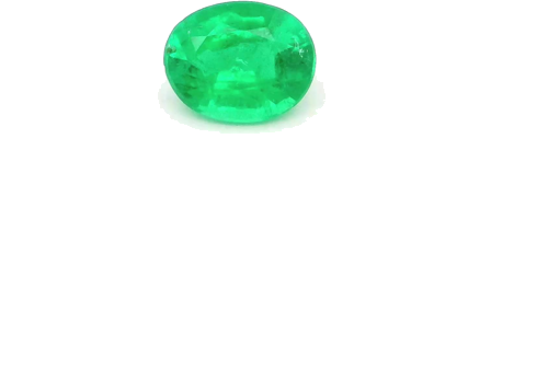 0.43 carat GREEN Oval Smaragdas (1)