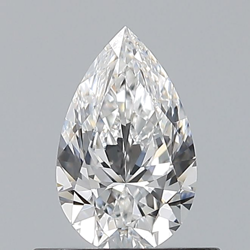 0.5 carat E-VVS2 Natūralus Pear Deimantas (1)