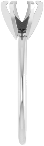 Sužadėtuvių Žiedas „Solitaire“ 585 Baltojo Aukso Round 5.8mm (4)