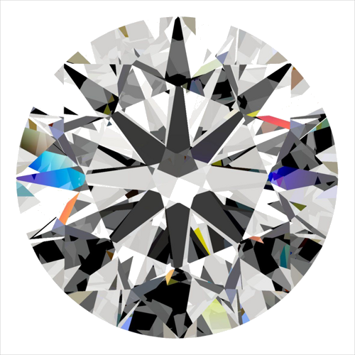 0.32 carat I-VS2 Excellent cut Natūralus Round Deimantas (1)