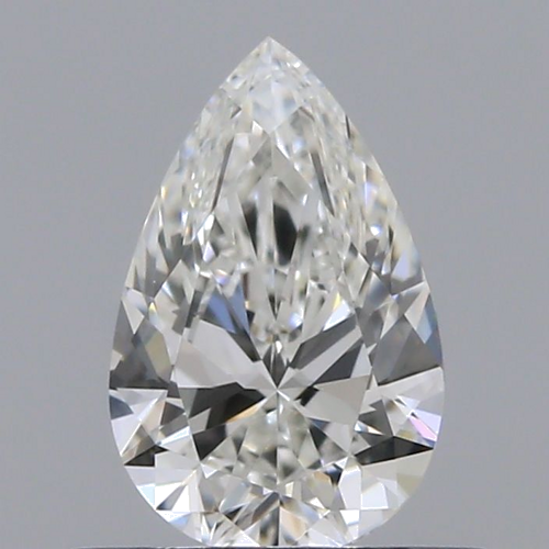 0.52 carat G-VVS2 Natūralus Pear Deimantas (1)