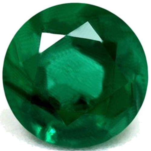 0.59 carat GREEN Round Smaragdas (1)