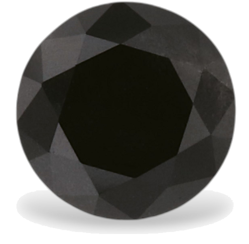 0.49 carat Fancy Black-VVS2 Excellent cut Natūralus Round Deimantas (1)