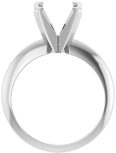 Sužadėtuvių Žiedas „Solitaire“ 585 Baltojo Aukso Round 9mm (2)