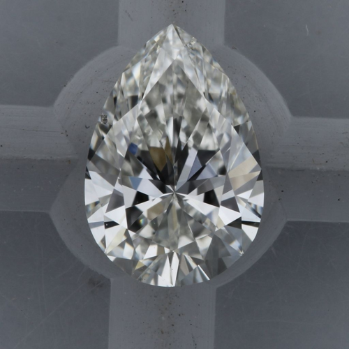 0.45 carat H-SI2 Natūralus Pear Deimantas (1)