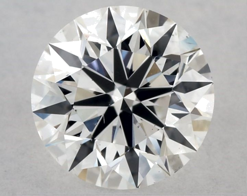 0.93 carat F-SI1 Excellent cut Natūralus Round Deimantas (1)