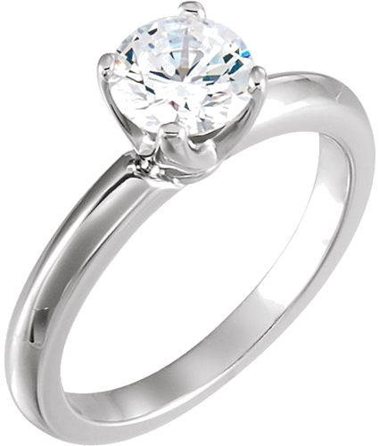 Sužadėtuvių Žiedas „Low Solstice Solitaire®“ 585 Baltojo Aukso Round 6.5mm (3)