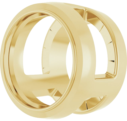 14K Yellow 5.8 mm Round Slide Pendant Mounting (2)