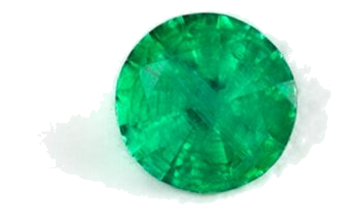 0.04 carat GREEN Round Smaragdas (1)