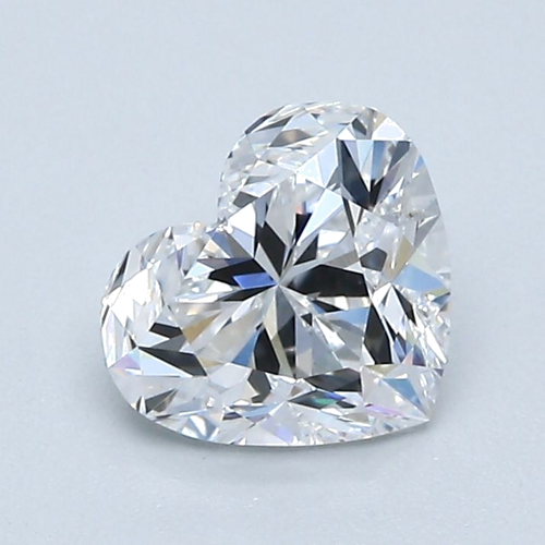 1.01 carat D-VS2 Natūralus Heart Deimantas (1)