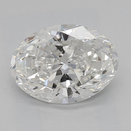 1.7 carat G-SI2 Natūralus Oval Deimantas (1)