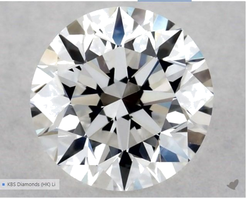 0.5 carat E-VS2 Excellent cut Natūralus Round Deimantas (1)