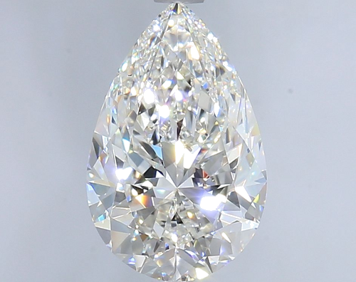 3.01 carat G-VS2 Natūralus Pear Deimantas (1)