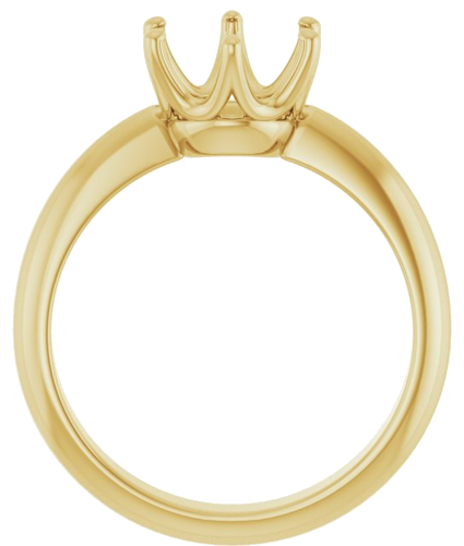 Sužadėtuvių Žiedas „Solitaire Crown-Inspired“ 14k yellow gold Round 8mm (2)