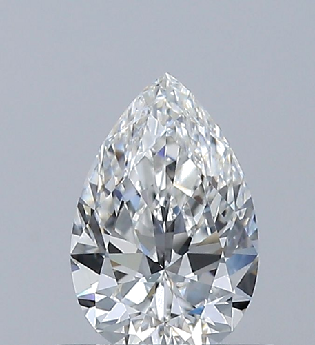 0.52 carat F-VS1 Natūralus Pear Deimantas (1)