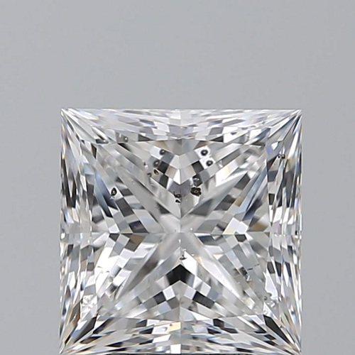 3.72 carat F-SI2 Natūralus Princess Deimantas (1)