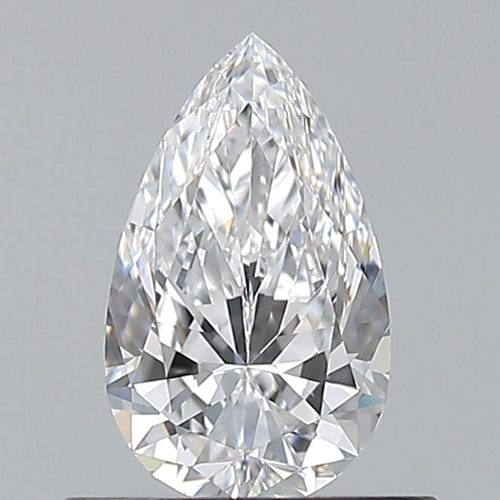 0.55 carat D-VVS1 Natūralus Pear Deimantas (1)