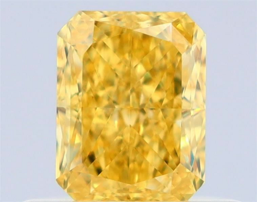 0.51 carat Fancy Vivid Yellow-VVS2 Natūralus Radiant Deimantas (1)