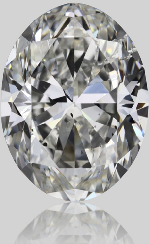 2.0 carat H-SI2 Natūralus Oval Deimantas (1)