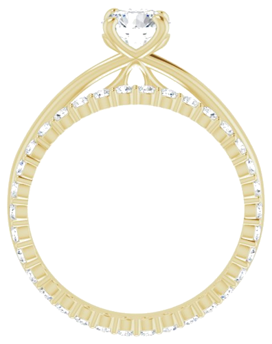 Sužadėtuvių Žiedas „Solitaire“ 14k yellow gold Round 5.8mm (7)