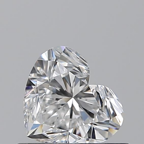 0.51 carat E-VVS2 Natūralus Heart Deimantas (1)