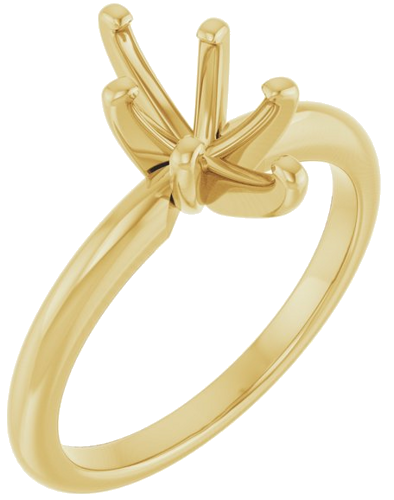 14K Yellow  10x5 mm Marquise Solitaire Engagement Ring Mounting (1)