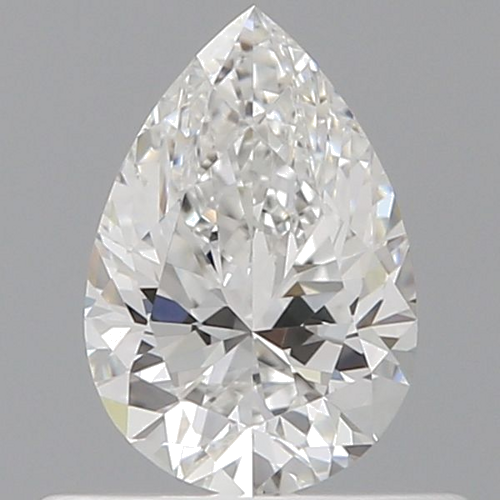 0.5 carat F-VVS2 Natūralus Pear Deimantas (1)