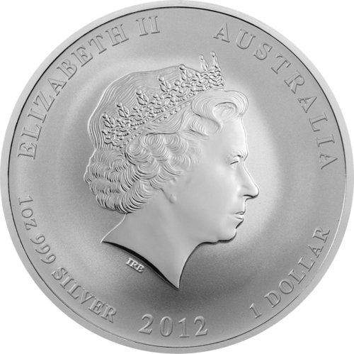 1 oz Drakono metai 2012 (Lunar II) Australija sidabrinė moneta (2)
