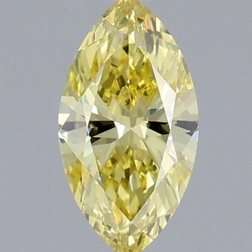 0.5 carat Fancy Vivid Yellow-VS2 Natūralus Marquise Deimantas (1)
