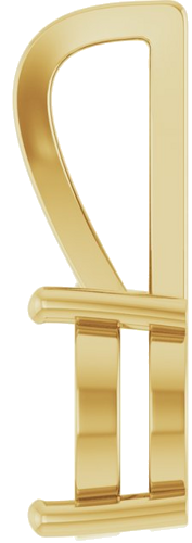 Pakabukas „Solitaire“ 585 Geltonojo Aukso Oval 12mm x 10mm (3)