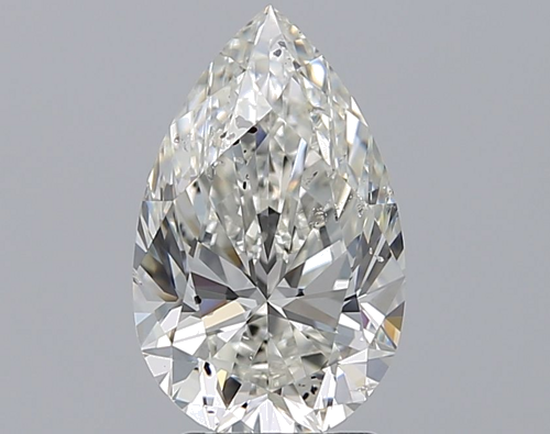 2.51 carat H-SI2 Natūralus Pear Deimantas (1)