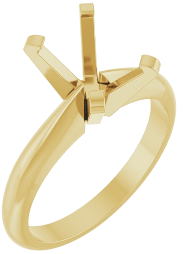 Sužadėtuvių Žiedas „Heavyweight Solitaire“ 14k yellow gold Emerald 8mm x 6mm (1)