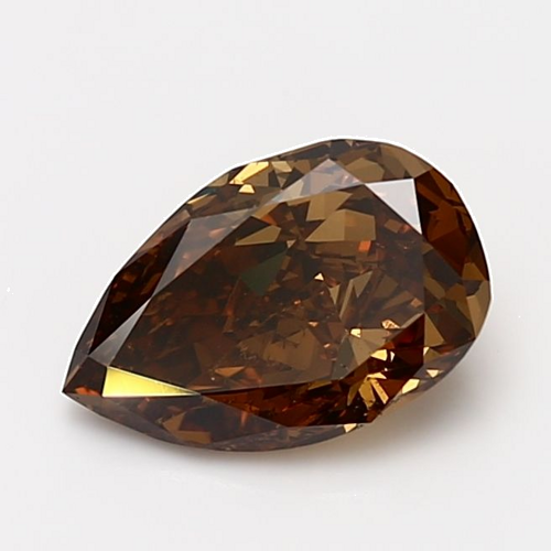 2.01 carat Faint Green-SI1 Natūralus Pear Deimantas (1)