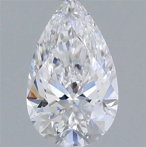 0.55 carat D-VVS1 Natūralus Pear Deimantas (1)