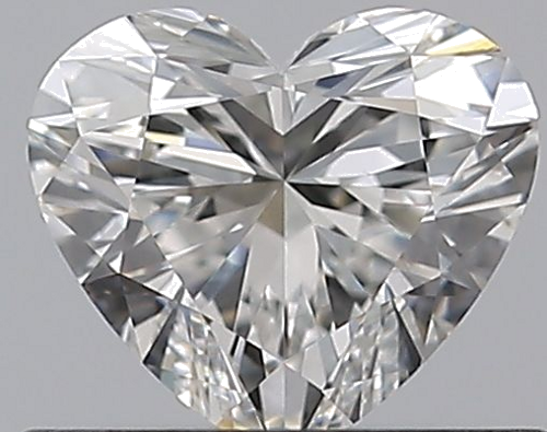 0.5 carat F-VVS2 Natūralus Heart Deimantas (1)