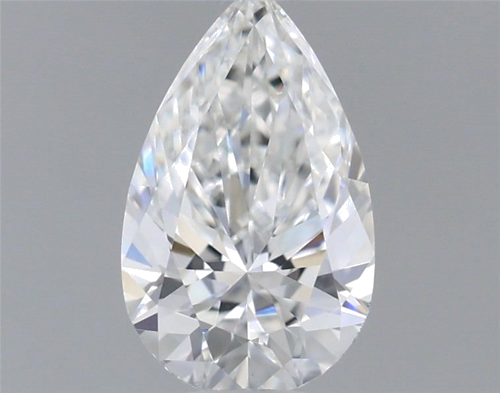 0.51 carat F-VVS2 Natūralus Pear Deimantas (1)
