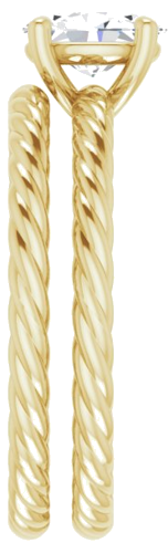 14K Yellow 7x5 mm Oval Solitaire Engagement Ring Mounting (9)